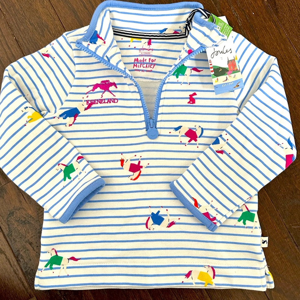 NWT Joules Keeneland horse pullover